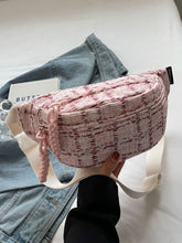 Contrast Plaid Polyester Crossbody Bag OutfitFlow